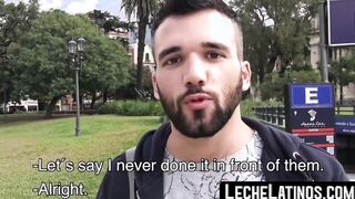 After a blowjob a bearded beginner enjoys raw drilling