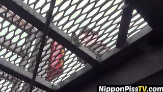 Japanese ladies are letting waterways of their piss on roads