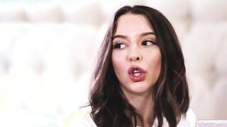 Teen babe masturbating with her stepmom