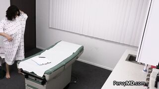Busty Latina patient and nurse pleasing doctors dick