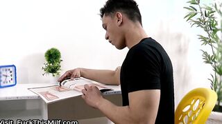 Stepmother helps with her stepson's sexual education!
