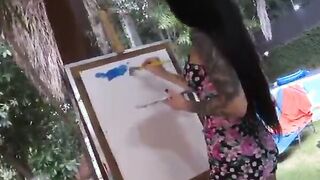 Morena tatuada gostosa do rabão fudendo com o dotado