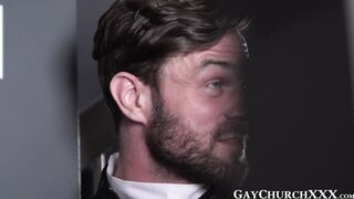 Magnetic lust huge cock pastor pounds on stairwell