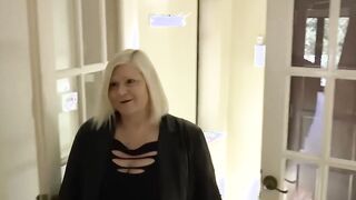 Big tits GILF in stockings is fucked deep by a big dick