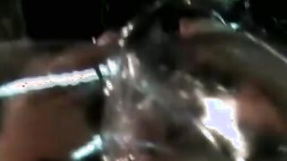 Inflatable asshole filled up with amateur cock solo