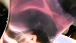 Inflatable asshole filled up with amateur cock solo