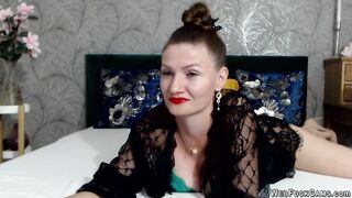 Big tits Romanian MILF in lingerie