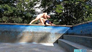 Liam Cox stunned from the naked Luke Ryder