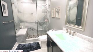 Fuck my sisters hot friend while she shower