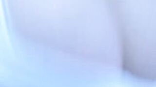 Blonde Chick with big tits bends over and masturbates