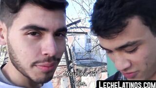 Two Latinos who are not gay offered to pay for bareback fucking