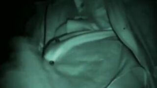 Amateur filmed while jacking off in the middle of the night