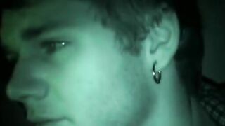 Amateur filmed while jacking off in the middle of the night