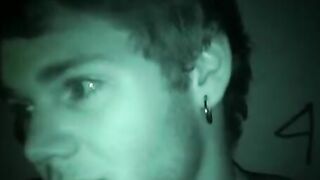 Amateur filmed while jacking off in the middle of the night