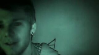 Amateur filmed while jacking off in the middle of the night