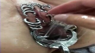 My Cutie Piercings Fisting heavy pierced cunt