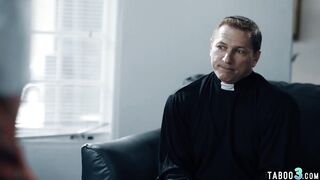 Priest convinces shy 18 year old Gia Derza to offer up her
