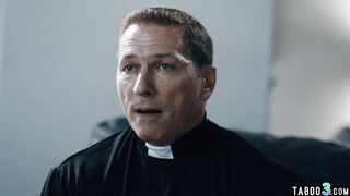 Priest convinces shy 18 year old Gia Derza to offer up her