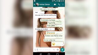 Angela is a friend from work, we talk on WhatsApp,
