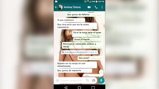 Angela is a friend from work, we talk on WhatsApp,