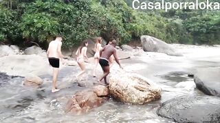 (Pt2) Espiando as danadinha na praia e fomos vistos, e