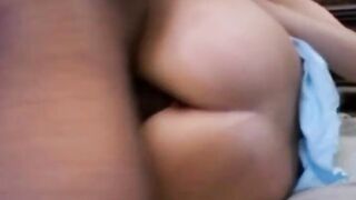 Fucking big black cock On The Kitchen Floor Just To Arouse Together