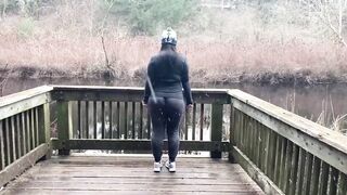 Succulent Butt Wedgie On Milf Outdoor Place