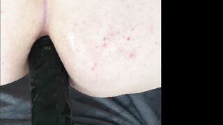 Submissive anal whore masturbating