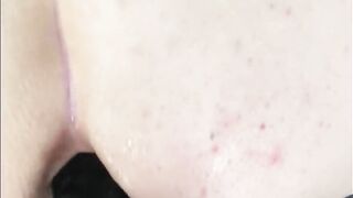 Submissive anal whore masturbating