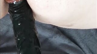 Submissive anal whore masturbating
