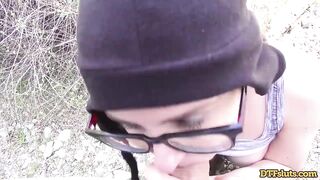 DTFsluts - NERDY DARK HAIRED TINY BOOBIES JAY TAYLOR TAKES MOUTHFUL