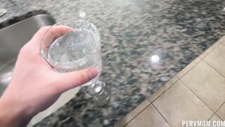 Creampied my stepmom and she thought I was her husband