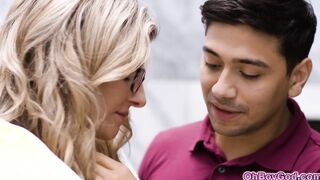 Stepson Max Fills pounding his stepmom Cory Chase with his big cock