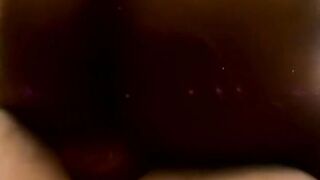 Little black bitch is yearning to ride a giant white dick