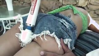 Loirinha gostosa do rabão fudendo com o dotado
