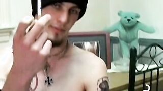 Attractive dude who loves to smoke seduces sexy partnerÂ 