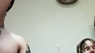 Attractive dude who loves to smoke seduces sexy partnerÂ 