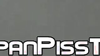 Wicked young Japanese babe is peeing in front of her house
