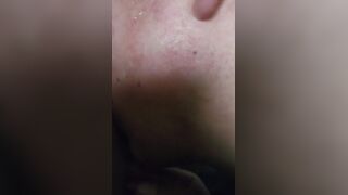 eating my wifes pussy in pink panties