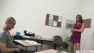 Student fucking his horny latina teacher