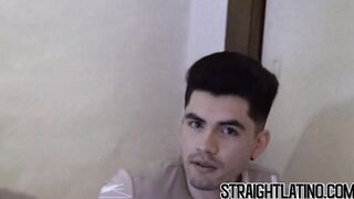 Inked Latino jock turns gay after sucking friends big cock