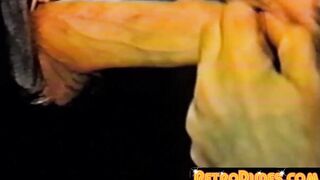 An old jock with a big cock and a deep throat sucks on random people