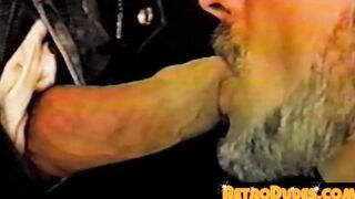 An old jock with a big cock and a deep throat sucks on random people