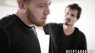 Young babe gets her pussy and ass invaded by the robbers