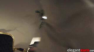 Horny brunette anal fucked cowgirl style after an intense BJ