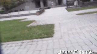 Japanese beauties feel ashamed when watched while peeing