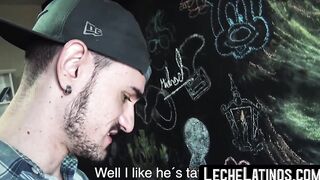 The moment after sucking cock Latino twink rawrailed