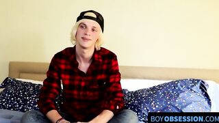 After interview thick twink cock eventually attracts attention