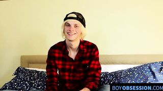 After interview thick twink cock eventually attracts attention