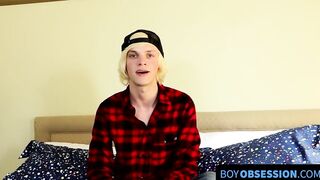 After interview thick twink cock eventually attracts attention